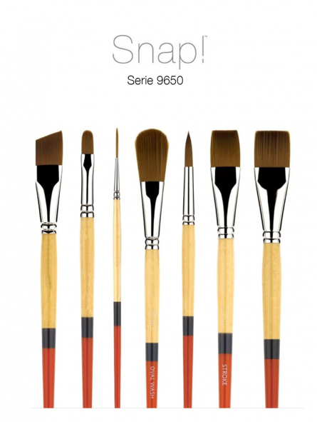 Princeton SNAP! Series 9650 Golden Synthetic Brushes and Sets