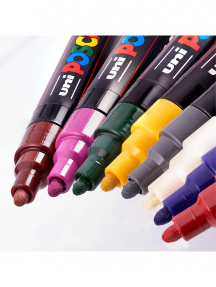 Set Marcadores Posca 3M - 8 Colores Glitter