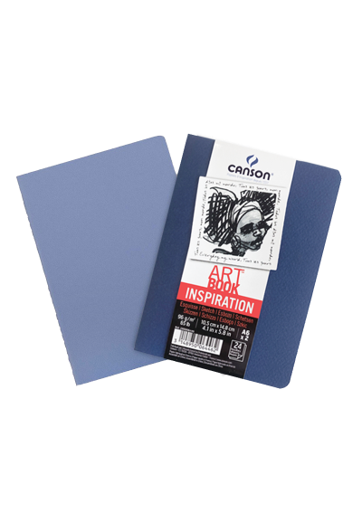 Libretas Art Book Inspiration Canson A6 96gr 24 Hojas Pack 2 Unidades Colores Variados C200006446