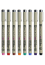 Tiralíneas Sakura Pigma Micron 0.05mm Set 8 Colores XSDK005-8