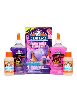 Kit Slime Elmers Glitter Brillo de Hadas 4 Unidades 2190606