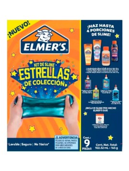 Kit de Slime Elmers Estrellas de Colección 9 Piezas 2190602