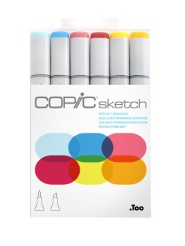 Marcadores Copic Sketch Set 6 Colores Primarios Perfecto SKETCHSET026