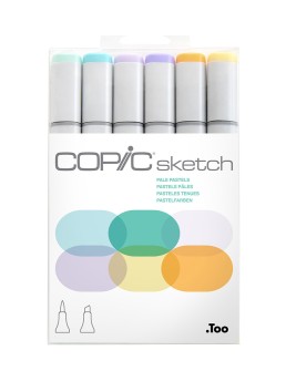 Marcadores Copic Sketch Set 6 Colores Pasteles SKETCHSET027