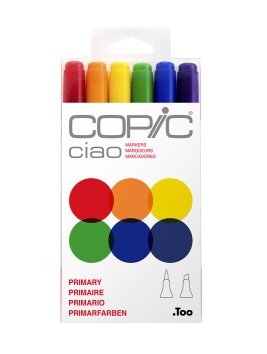 Marcadores Copic Ciao Set 6 Colores Primarios CIAOSET031