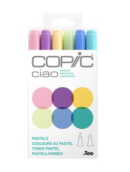 Marcadores Copic Ciao Set 6 Colores Pasteles CIAOSET032