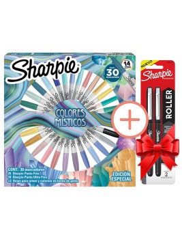 Marcadores Permanentes Sharpie Pack Ruleta 30 Colores Místicos + Regalo 2155615