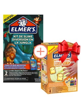 Kit Slime Elmers Jungle Jam 2 Piezas + Regalo 2190601