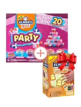 Kit Slime Elmers Gue Party Pack 20 Unidades + Regalo 2193184