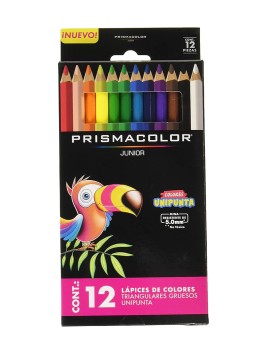 Lápices de Colores Prismacolor Junior Set 12 Triangulares Gruesos 2153013