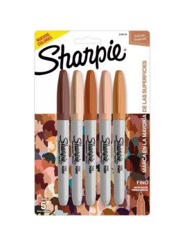 Marcadores Permanentes Sharpie Set 5 Colores Retrato 2195179