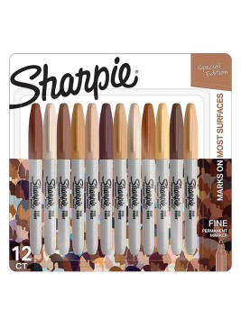 Marcadores Permanentes Sharpie Set 12 Colores Retrato 2195342