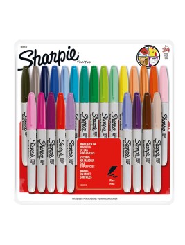 Marcadores Permanentes Sharpie Punta Fina Set 24 Colores 1805612