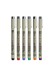 Tiralíneas Sakura Pigma Micron 0.05mm Set 6 Colores XSDK005-6A