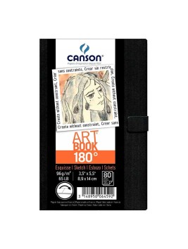 Libreta Canson Art Book 180° 96gr 80 Hojas 8,9x14cm 6459