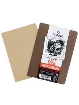 Libretas Art Book Inspiration Canson A6 96gr 24 Hojas Pack Beige + Cafe 6444